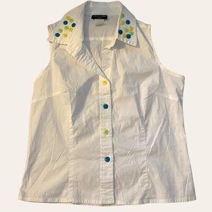 Sharon Endick Vintage White Button Up